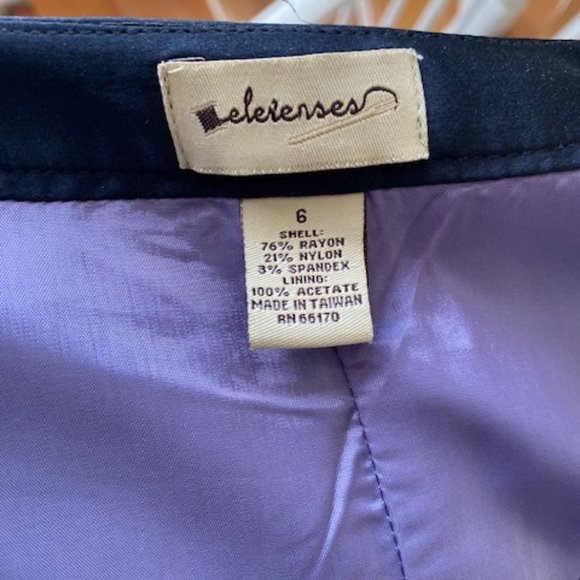 Elevenses Anthropologie Womens Black Pleated Flared Skirt Size 4 - Picture 4 of 6